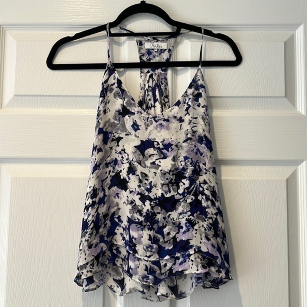 Parker silk top size XS